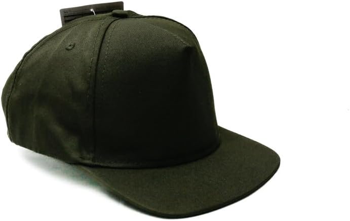 DAISO Adjustable Green Baseball Cap with Flat Short Visor - Image 1